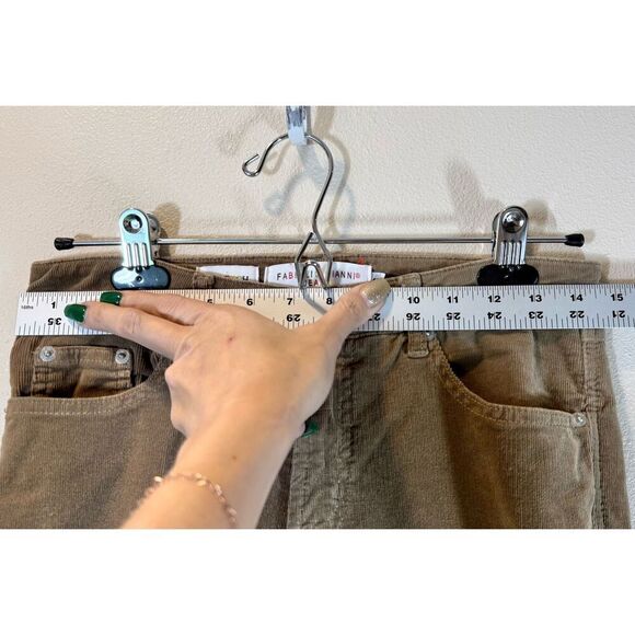 FABRIZIO GIANNI SLIM-FIT STRETCH TAWNY CORDUROY WOMENS SIZE 6 - Picture 10 of 13